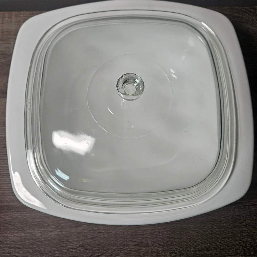 Vintage Corning Ware Blue Cornflower 4 Qt Dutch Oven P-34-B with Glass Lid USA